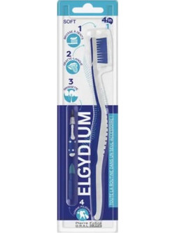 Elgydium 4 in 1 Soft Oδοντόβουρτσα Μπλε