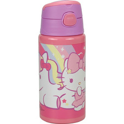 Gim Hello Kitty Παιδικό Παγούρι Αλουμινίου BPA Free με Καλαμάκι Ροζ 500ml