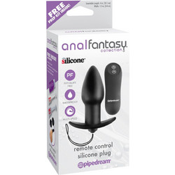 Pipedream Anal Fantasy Remote Control Πρωκτική Σφήνα με Δόνηση 10cm Μαύρη PD4616-23