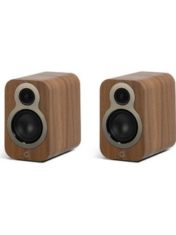 Q Acoustics 3010c Ζεύγος Ηχείων Hi-Fi Ραφιού 80W 2 Δρόμων Oak