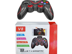 Justnote V8 Controller για PC PS3 Android & iOS Black