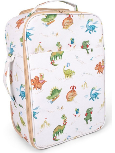 Filibabba Dino Beach 108.00479 Παιδική Βαλίτσα Καμπίνας 40x30x15cm με 2 Ρόδες Λευκή