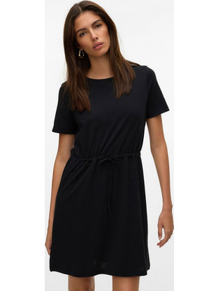 Vero Moda Mini Καλοκαιρινό Καθημερινό Φόρεμα Μαύρο 10325626