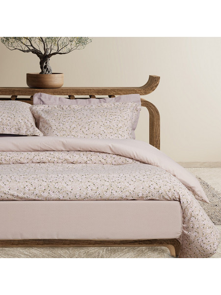 Das Home Σετ Σεντόνια Μονά με Λάστιχο 120x200+35 Casual 5434 Taupe