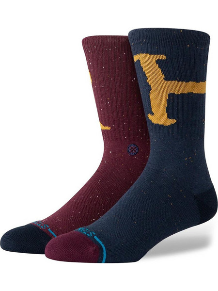 Stance Harry Potter Ron And Harry Ανδρικές Κάλτσες Ψηλές Πετρόλ Μπορντό 2Pack A556D24RON-NVY