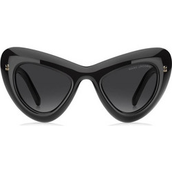 Marc Jacobs MARC798S MNG9O Γυναικεία Γυαλιά Ηλίου Oversized Κοκάλινα Μαύρα με Μαύρο Φακό
