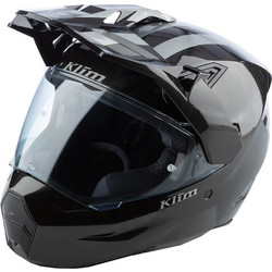 Klim X1 Alpha Patriot Gloss Metallic Gun Metal Black Κράνος Μηχανής On / Off 1550gr