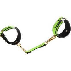 Toyboy Leather Χειροπέδες Πράσινες