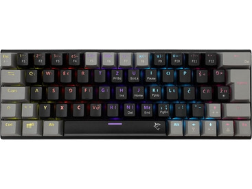 White Shark Wakizashi 2 Μηχανικό Gaming Πληκτρολόγιο 60% με Custom Blue Διακόπτες RGB Black