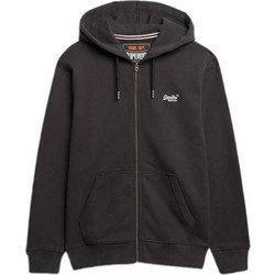 Superdry Ανδρική Ζακέτα Φούτερ με Κουκούλα και Φερμουάρ Μαύρη M2014128A-Q29