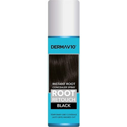 Derma V10 Root Black Ημιμόνιμη Βαφή Μαλλιών 75ml