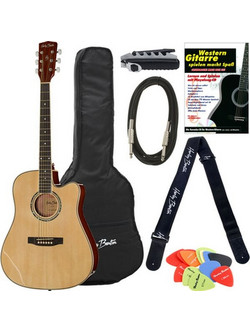 Harley Benton D-120CE Natural Bundle 1