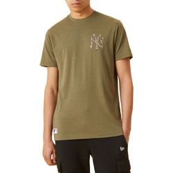 New Era New York Yankees Logo Infill Ανδρικό Αθλητικό T-Shirt Χακί 12893123