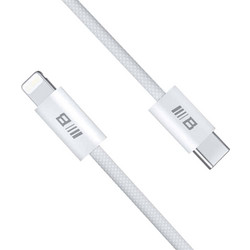 Blueo Braided USB-C to Lightning Cable 60W 1.2m White 6934663726578
