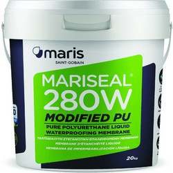 Maris Mariseal 280W Modified PU Ελαστομερές Επαλειφόμενο Υβριδικό Μονωτικό Ταράτσας Λευκό 1kg