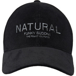 Funky Buddha Ανδρικό Καπέλο Jockey Κοτλέ Μαύρο FBM012-035-10