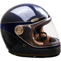 By City Roadster III Carbon Golden Blue Κράνος Μηχανής Full Face