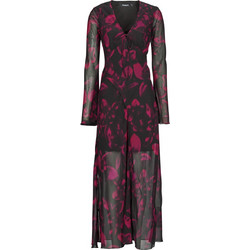 Desigual Maxi Φόρεμα για Γάμο / Βάπτιση Floral Μαύρο 25WWVW24-3016