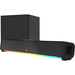 Rampage RM-1 SoundWave Plus Ηχεία Υπολογιστή 2.1 64W με Bluetooth & RGB Φωτισμό Μαύρα