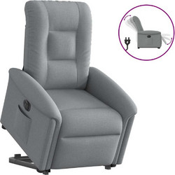 vidaXL Πολυθρόνα Relax με Υποπόδιο Ανακλινόμενη Γκρι 3303274