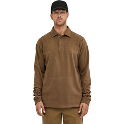 Sogo Ανδρική Μπλούζα Polo Μακρυμάνικη Καφέ 25537-884-779
