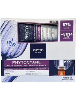 Phyto Phytocyane Women Σετ Σαμπουάν 100ml & Αμπούλες 12x5ml κατά της Τριχόπτωσης 2τμχ