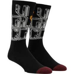 Volcom Fa Callum Rooney Ανδρικές Κάλτσες Ψηλές με Σχέδια Μαύρες D6332500-BLK
