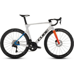 Cube Litening Aero C:68X Race Teamline 2026 Ποδήλατο Δρόμου 28" Carbon με 24 Ταχύτητες Λευκό Πορτοκαλί