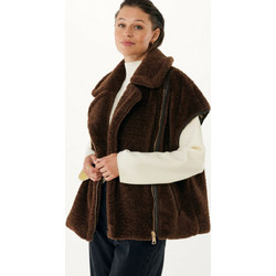 Mexx Γυναικείο Ημίπαλτο Sherpa Σοκολατί MF006402653W-190915
