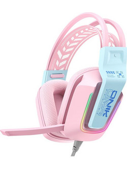 Onikuma X13 Gaming Headset Over Ear Pink