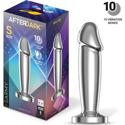 LateToBed Afterdark Sarmy Small Πρωκτική Σφήνα Ασύρματη με Δόνηση 9.9cm Ασημί AD-548