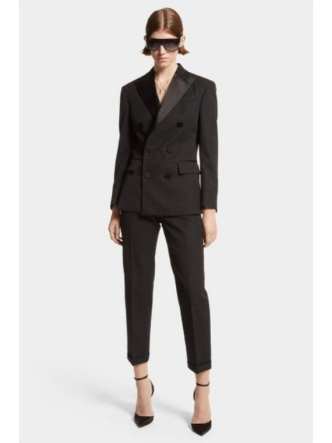 Dsquared2 Χειμωνιάτικο Γυναικείο Σύνολο Σακάκι & Παντελόνι Μαύρο S75FT0259S76498-900