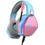 Oniverse Nebula Gaming Headset Over Ear Pink Light Blue