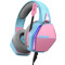 Oniverse Nebula Gaming Headset Over Ear Pink Light Blue