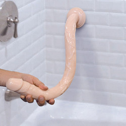 Raging Leo Maxi Dildo με Βεντούζα 49.5cm Flesh