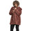 Urban Classics Γυναικεία Γούνα με Κουκούλα Καφέ TB2375-01472