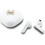 Guess 4G Metal Logo White Ακουστικά Bluetooth Earbud Ανθεκτικά στο Νερό
