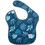 Bumkins SuperBib Tropic Αδιάβροχη Σαλιάρα Πλαστική με Αυτοκόλλητο & Τσέπη 6m+ Μπλε