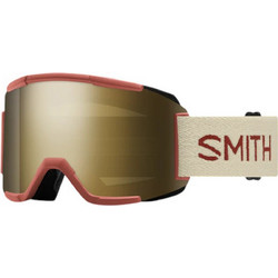 Smith Squad Terra Μάσκα Σκι & Snowboard Ενηλίκων Χρυσή με Φακό Χρυσό