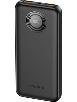 Foneng PX101 Power Bank 10000mAh 22.5W με 2 Θύρες USB-A & Θύρα USB-C Power Delivery Black