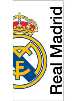 Cerda Real Madrid Παιδική Πετσέτα Θαλάσσης Λευκή 90x180cm 2200010607