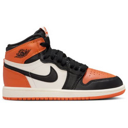 Jordan Air 1 Retro Παιδικά Sneakers Μποτάκια Πορτοκαλί Μαύρα FD1412-008
