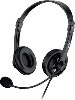 Genius HS-230U On Ear Ακουστικά Υπολογιστή με Μικρόφωνο & USB-A