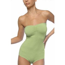 Helios Βαμβακερό Strapless Γυναικείο Κορμάκι Slip Πράσινο Mint 80733