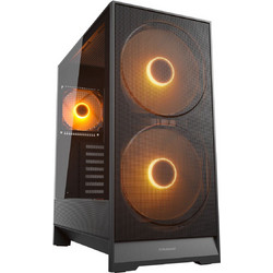 Cougar Airface 180 Black Gaming Midi Tower Κουτί Υπολογιστή RGB με Πλαϊνό Παράθυρο