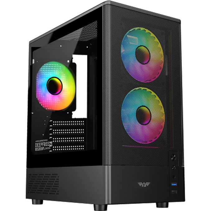 Armaggeddon Deepfreeze Duplex 2 Chroma Black Gaming Mini Tower Κουτί ...