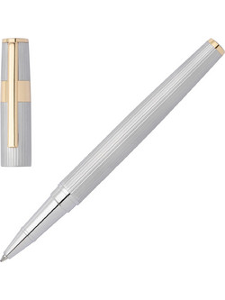 Hugo Boss Gear Pinstripe Silver-Gold Στυλό Υγρής Μελάνης HSV2855B
