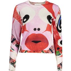 Desigual Γυναικεία Πλεκτή Μπλούζα Ροζ 23SWJF20-3049