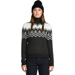 Volcom Γυναικεία Πλεκτή Μπλούζα Ζιβάγκο Ανθρακί H0752600-BLK