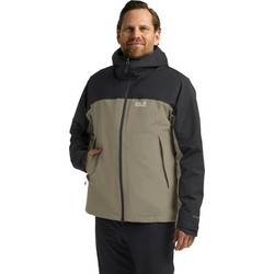 Jack Wolfskin Ανδρικό Μπουφάν Χειμωνιάτικο Puffer Χακί A65257-5940